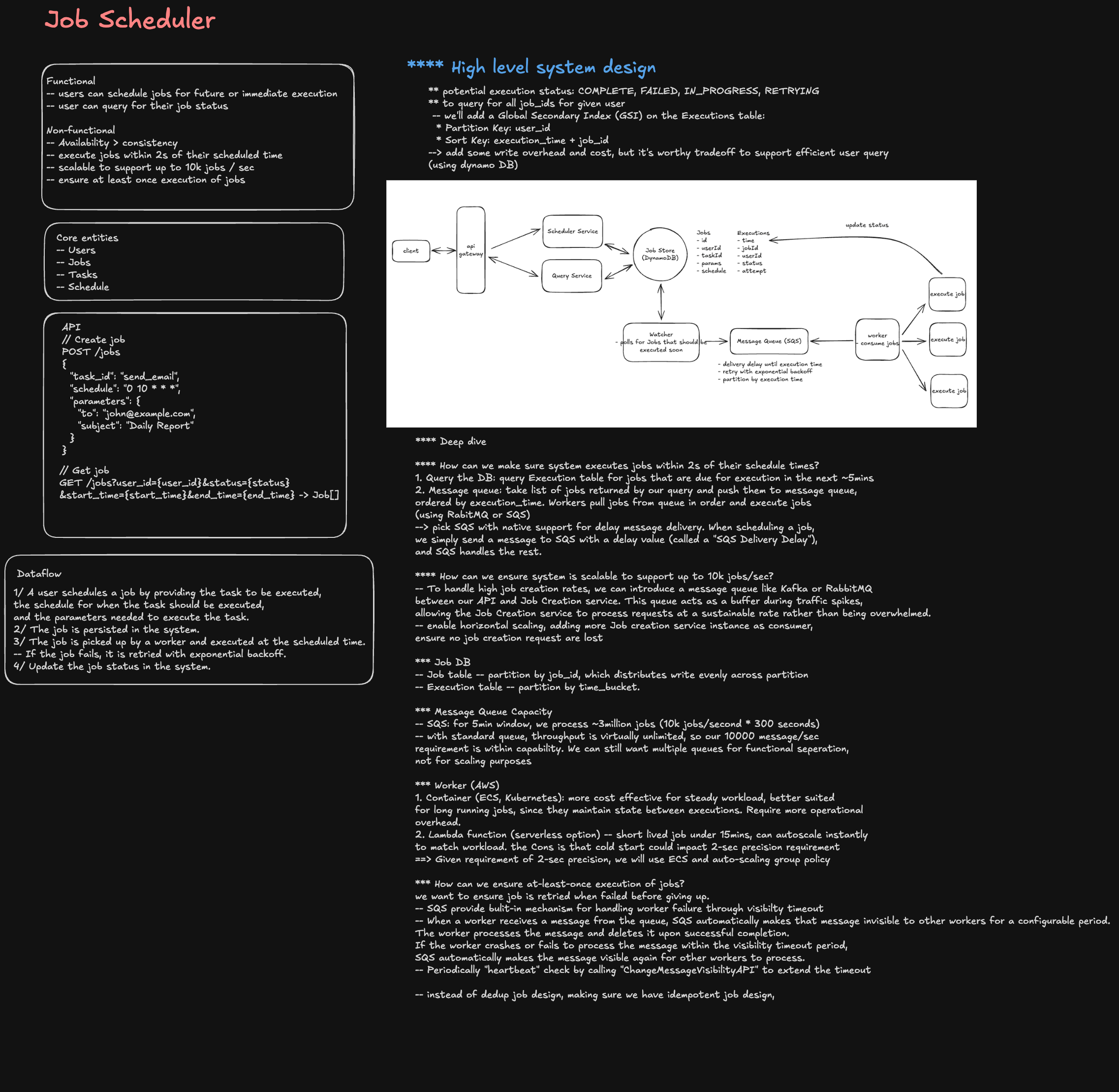 High level architecture and request flow