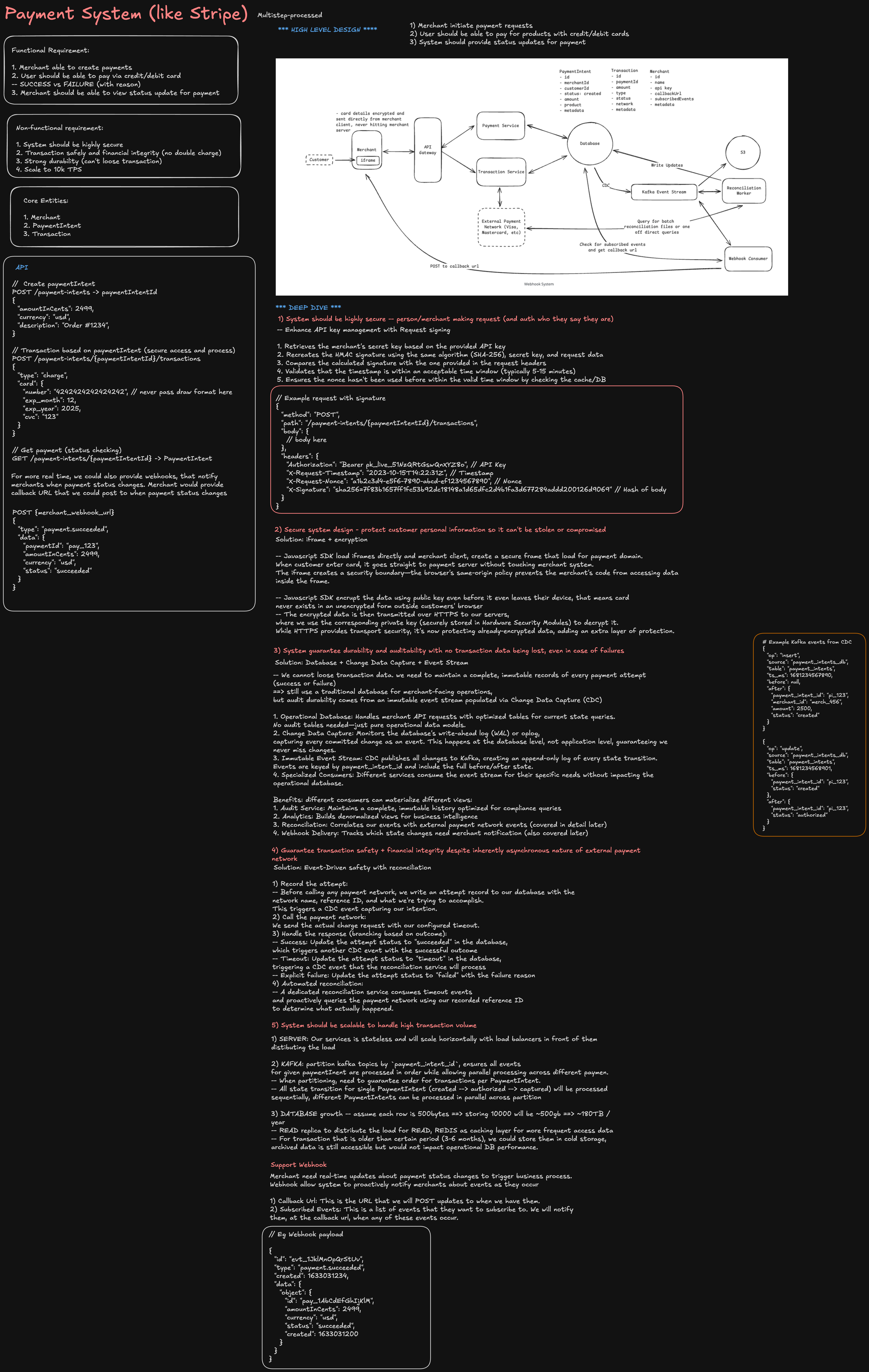High level architecture and request flow