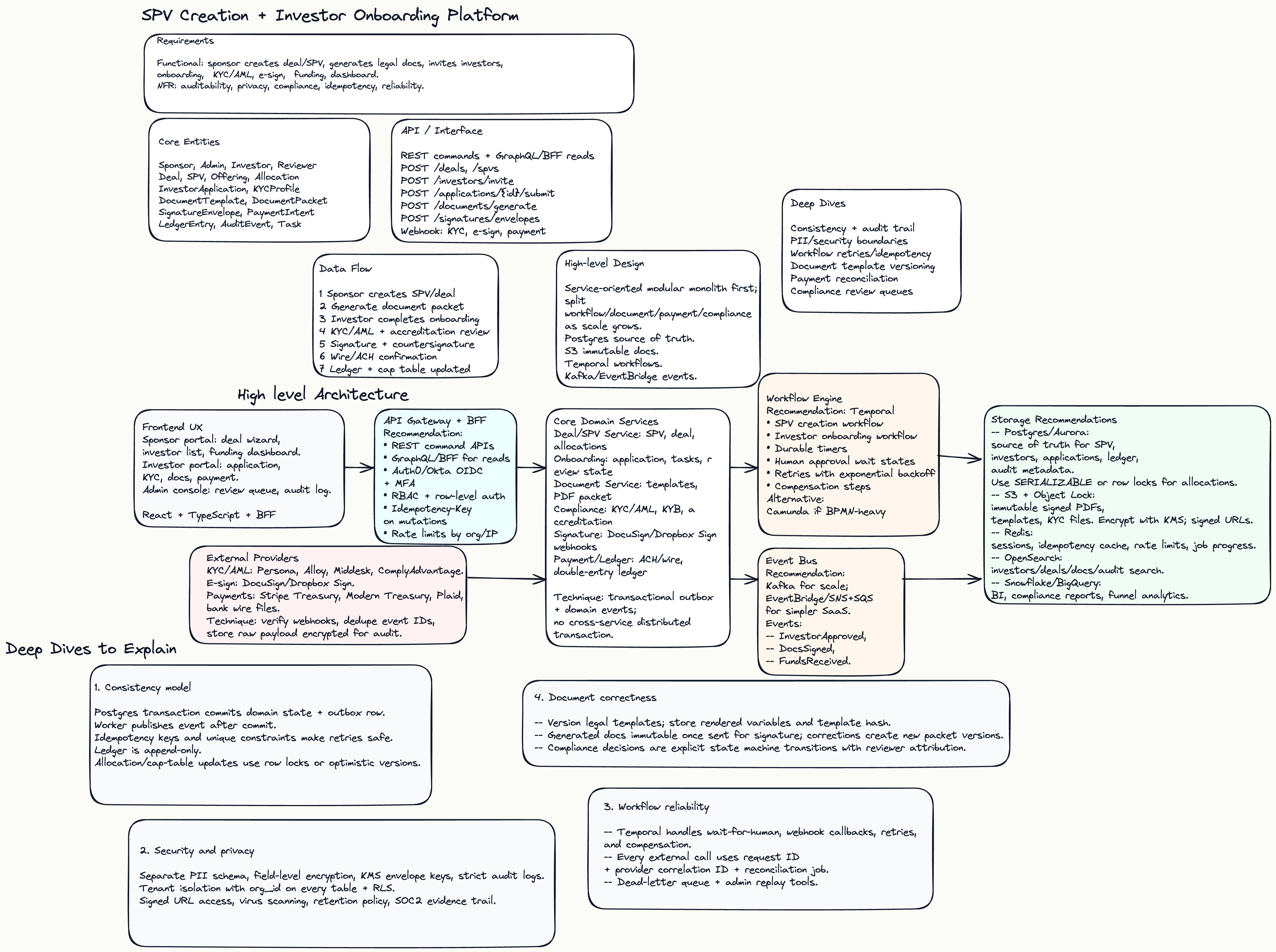 High level docs architecture and request flow
